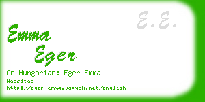 emma eger business card